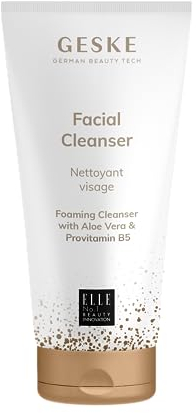 GESKE | Facial Cleanser | GESKE SmartAppGuided™ Gesichtsbürsten | Aloe Vera, Glycerin & Provitamin B5 | Gegen unreine Haut | Tägliches Waschgel | Alle Hauttypen | Vegane Formel ohne Tierversuche