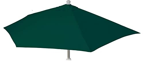 Mendler Ersatz-Bezug f�r Sonnenschirm halbrund Parla, Sonnenschirmbezug Ersatzbezug, 300cm Stoff/Textil UV 50+ 3kg - gr�n