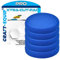 5er Sparpack Craft-Equip PRO RO Polierschwamm Polierpad mit Klettverschluss Made IN EU (5er Sparpack 80mm RO Polierschwamm Xtra-Cut Blau)