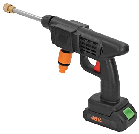 Akku-Hochdruckreiniger, 90 Bar 15M Reichweite 400W Elektrische Hochdruckreiniger-Pistole Hochdruck-Autoreiniger Hand-Power-Reiniger-Wasserpistole für Auto, Wand, Boden