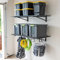 StoreYourBoard 2-Pack 2x4ft Garage Shelving Wall Mounted with Hooks, Heavy-Duty Garage Storage Shelves, Holds 200 lbs Each, Shelves for Organization & Storage Bins