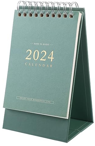 NUOBESTY Tischkalender 2024 Tischkalender Kleiner Tischkalender Kalenderplaner 2024 Kalender Stehkalender Büro Monatskalender Für Heimbüro