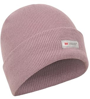Mountain Warehouse Womens Thinsulate Knitted Beanie - Warm & Cosy, Knitted Cap - Best for Autumn Winter, Outdoors, Hiking & Trekking Lilac M - L