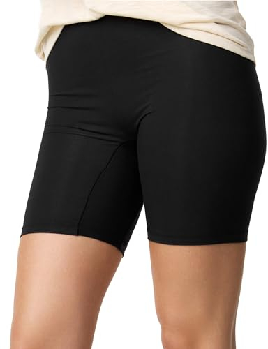 Nur Die Reibungslos Shorts Radlerhose Radler Kurze Leggings Unterziehhose Hose unter Kleid Rock Unterhose mit Bein Damen, Schwarz, XL