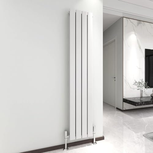 mcc direct Vertical Radiator Double Flat Panel 1600x272mm Designer Vertical Radiator(White)