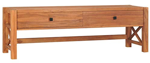 BaraSh TV-Schrank 140x40x45 cm Teakholz Fernseherschrank Tv Highboard Tv üNitesi