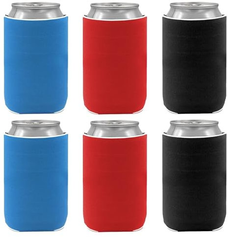 6 fundas para botellas de bebidas, fundas universales para latas de cerveza, fundas térmicas