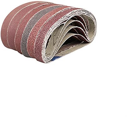 Schleifband 15 stücke 330 * 10mm Schleifbänder 40-1200 Körnchen Sandpapier Schleifbänder für Gürtel Sander Schleifwerkzeug Holz Weiche Metall Polieren(180)