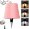 AIMARS Wireless Bottle Lamp, 3 Color Stepless Dimming Wine Bottle Lamp, LED Rechargeable Touch Control Wireless Bottle Lampshade for Bedroom, Restaurant, Bar (Pink, 1-Pack)