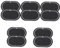 ibasenice 10 Stück Drum Kit Bildschirm Trommel Aufkleber Pad Ovale Trommeldämpfer Großes Trommel Pad Für Trommel Aufkleber Trommeln Übungs Drum Pad Bass Drum Pedal 420 Tuch