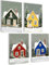 Winter Bilder Set Poster Set Weihnachten Deko Set Weihnachtsbilder Wand Weihnachtsposter Weihnachts Bilder Winterbilder Wandbild Weihnachten Bilder Set Weihnachten Poster Aesthetic (Häuser)