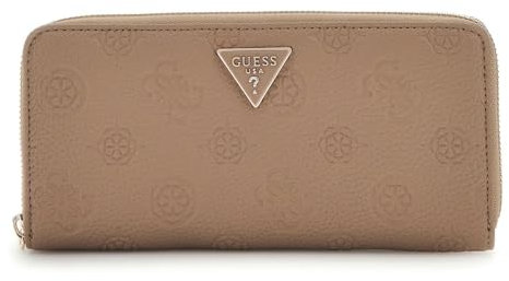 GUESS Cresidia SLG Zip Around Wallet L Dark Taupe