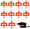10 Stück Fahrrad Scheibenbremse Abstandshalter 1.5mm Transportsicherung Scheibenbremse Fahrrad Nachrüsten Fahrrad Abstandshalter MTB Fahrradzubehör fur M355 M395 M445 M446 Rot