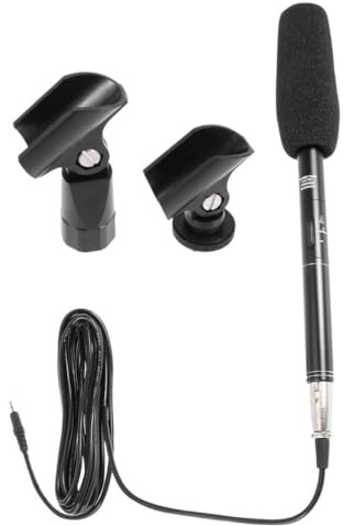 BESTonZON Mikrofon Zum Aufnehmen Mit Hoher Empfindlichkeit Kameramikrofon Für Interviewaufnahmen Tragbares Mit Störunterdrückung Für Foto Und Videoequipment