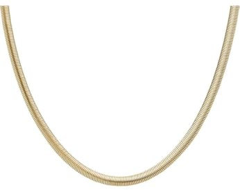Skagen Moderne Stak Women's Stainless Steel with lobster clasp closure necklace Dunkelgold,45.6Lx0.3Wxcm