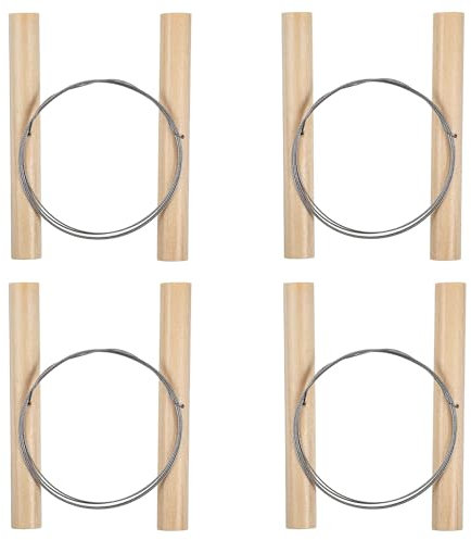 Thinp 4 Stück Tonschneider Draht,Stahldraht Ton Schneidewerkzeug,Keramik Schneidewerkzeuge,Keramik Werkzeuge,für Künstler Töpfertonton Kunstskulptur Bastelbedarf Keramikherstellung