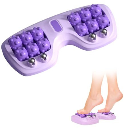 ZHYUAN Rouleau de massage pour les pieds,Double Masseur Pieds de Point de Pression,Outil de réflexologie pour la fasciite plantaire, Rouleau de massage des pieds pour soulager la fasciite plantaire