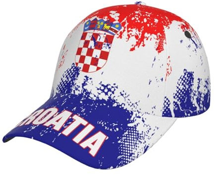Baseball Cap Kroatien Flagge Korn 3D Trucker Hut Unisex Baseballkappe Verstellbare Golf Caps Für Reisen Außenbereich Outdoor