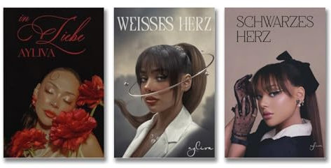 A Set Of 3 Ayliva Poster Singer Music Album Cover Poster Für Zimmer, Ästhetische Leinwand-Wandkunst, Schlafzimmer-Dekor Poster 16x24inch(40x60cm)-3pcs
