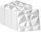 Swehooirt 20 Pack 3D Wall Panels Diamond Design Decorative, 19 Sq.Feet PVC Interior Décor, 11.8x11.8, White Sound Proofing Panels for Living Room Gaming Room Decor Bathroom Ceiling Tiles