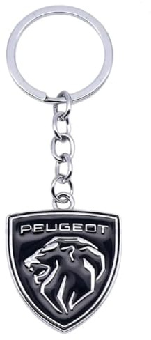 Schlüsselanhänger für Peugeot 108 Hatch 2014-, Autoschlüsselanhänger Schlüsselring Emblem Abzeichen Karabiner Autoschlüssel Zubehör,B