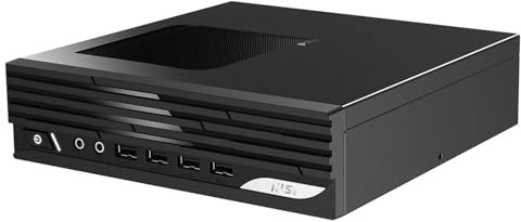 MSI Pro DP21 13M-1070EU Mini PC (SFF) - Intel Core i3-13100 Prozessor, 8 GB DDR4, 256 GB M.2 SSD, USB 10 GB/s, Dual Display (4K HDMI 2.0 und DP 1.4) WiFi 6E, Bluetooth 5.3, Windows 11 Pro