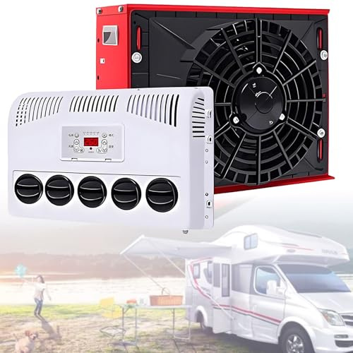Climatizzatore split per cabina camion e camper con controllo del vento a 5 velocità