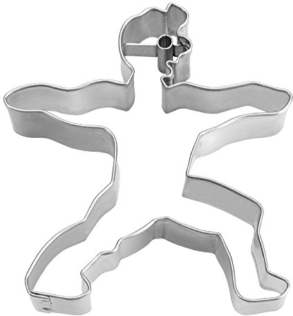 knusper.haus Präge - Ausstecher/Ausstechform Yoga - Krieger 2 (7,5 cm/Edelstahl - Rostfrei) TOP - QUALITÄT