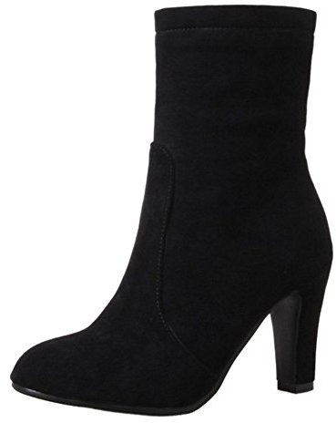 Onewus Donna Dress Stivaletti con tacco a spillo Cerniera Stivali, Nero , 44 EU