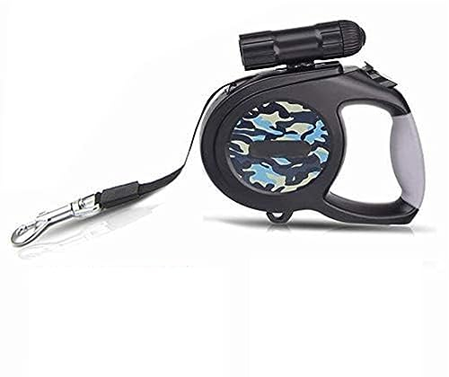 LHKJ Hundeleine, aufrollbar, 8 m, einziehbar, mit LED-Licht, automatische einziehbare Leine, geeignet für Hunde, Weighing Less Than
