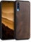kwmobile Hülle kompatibel mit Samsung Galaxy A70 Hülle - Holz Case - stoßfestes Handy Cover - TPU Handyhülle in Dunkelbraun