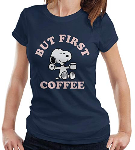 Peanuts But First Coffee Snoopy Women's T-Shirt