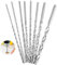 LANTRO JS - 8 Pièces Long Foret Metal Jeu de Forets à Métaux 200 mm 8 Tailles Ensemble de Forets HélicoÏdaux Long Drill Bits en Acier Rapide