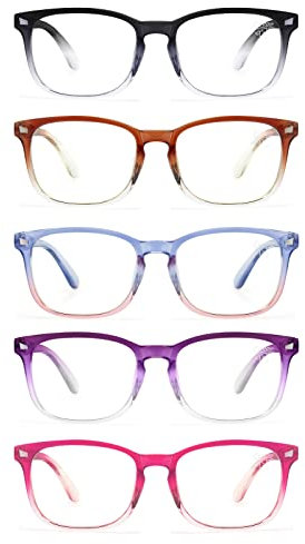 CCVOO Lesebrillen damen herren mit blaulichtfilter Augenoptik Brille Lesehilfe für Damen Herren