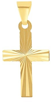 Amor Motivanhänger Unisex Damen Herren Anhänger, Gold, Kreuz, Kommt in Schmuck Geschenk Box,