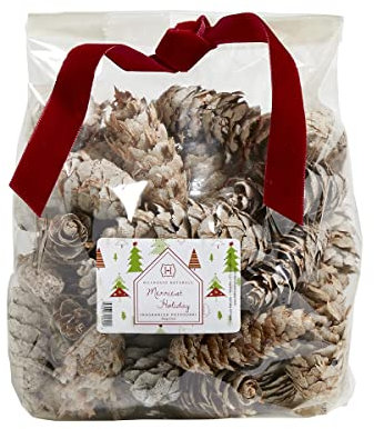 Hillhouse Naturals MHP Merriest Holiday Potpourri White Cones, 17 oz