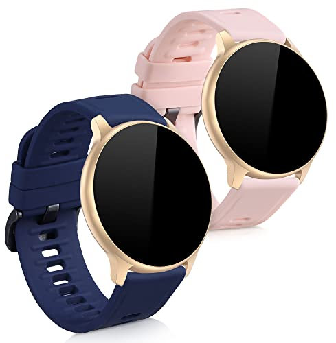 kwmobile Bracelet compatible avec AGPTEK LW11 bracelet - 2x bracelet de rechange en silicone pour fitness tracker