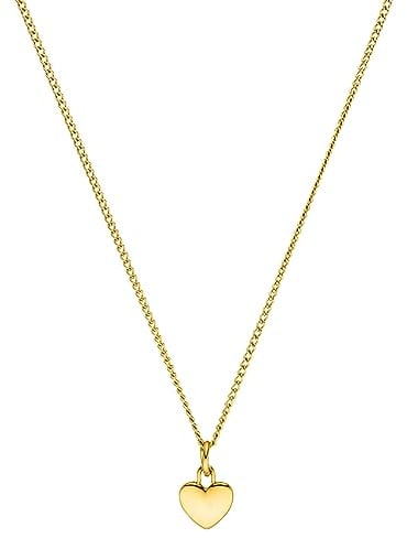 Purelei® Heart Charm Kette Damen (Gold) – Halskette Damen aus langlebigem Edelstahl – Wasserfeste Kette – 50-55 cm Länge verstellbar – Halskette für deinen individuellen Look