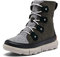 Sorel Explorer II Joan WP wasserdichte Winterstiefel für Damen, Grau (Jet x Vapor), 39 EU
