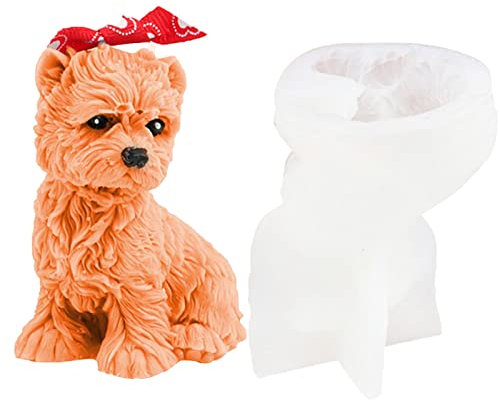 2 Pcs Formen auf ?Deckel für Hunde - Silikonform ?Deckel 3D Formen ?yvische Giessformen ?Epoxy DIY ?Aromatherapeutische Wachs, Seifen?a.