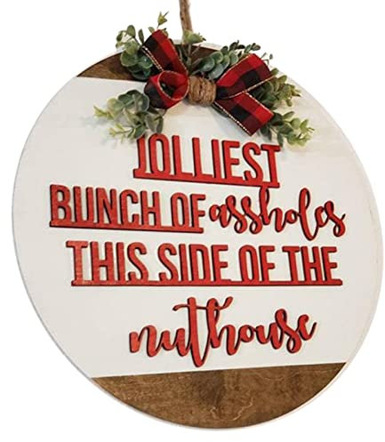 Türschilder, National Lampoon's Christmas Vacation Theme Door Hanger Round Wreath Xmas Front Door Decoration House and Office Sign