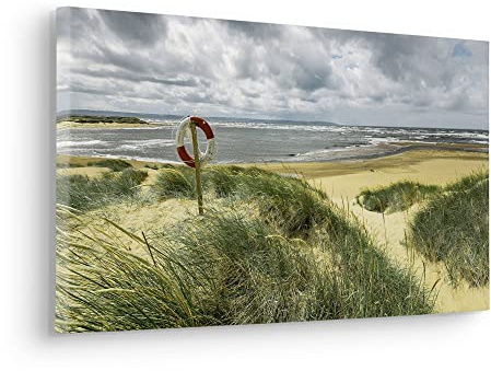 Komar Keilrahmenbild im Echtholzrahmen - Stormy Days - Größe 60 x 30 cm - Bild, Leinwandbild, Landschaftsmotiv, Wohnzimmer, Schlafzimmer
