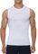 Smatstyle Compression Shirt T-Shirt Men's Sleeveless Running Shirt, Tank Top Breathable Elastic Quick Dry Functional Shirts Base Layer Sports Fitness, White, M
