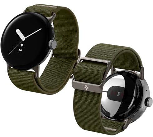 Spigen Lite Fit Ersatzarmband Kompatibel mit Google Pixel Watch 4/3/2/1 41mm (2025/2024/2023/2022) - Schwarz