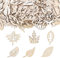 ALEGRE® 50 Stk Blätter Streudeko Taufe Deko Konfetti Holz,Boho Tischdeko Taufe Baby Shower Deko,Tischdeko Taufe Mädchen Junge,Deko Taufe Confetti für Geburtstag,Babyparty Deko,Hawaii Deko,Herbst Deko
