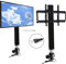 Support TV Mural électrique motorisé,Support de télé motorisé - 26-57, Conception d'armoire intégrée, Gamme de Levage: 70 cm,Télécommandé