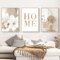 Trayosin 3-teiliges Poster Set,Moderne Boho Pampasgras Bilder Wohnzimmer Deko Schlafzimmer Wandbilder Beige Kunst Bild ohne Rahmen Kunstdruck Leinwandbild (E,50x70cm)