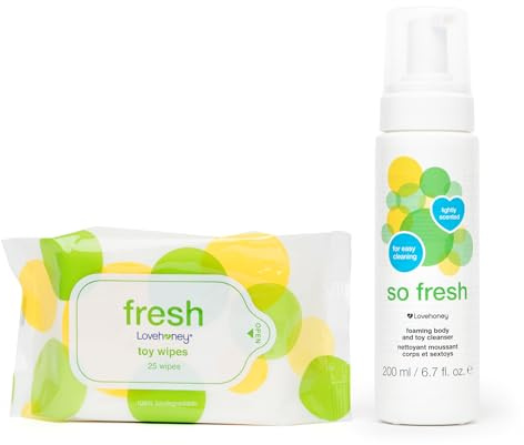 Lovehoney Toy Care Kit - Lovehoney Body & Toy Wipes & So Fresh Foaming Toy Cleaner
