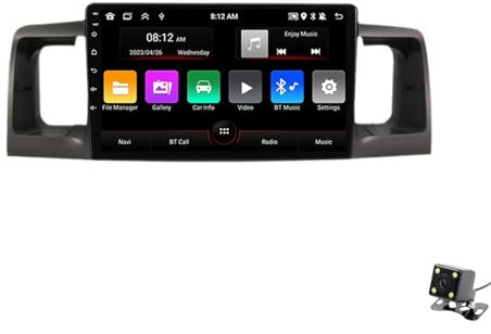 CrtTsks Car Entertainment Multimedia Radio Car-Play Radio Android 12 Radio Stereo for Toyota Corolla 2000-2004 with 9 Inch Touchscreen High Definition GPS Navigation Bluetooth USB WiFi,M90s