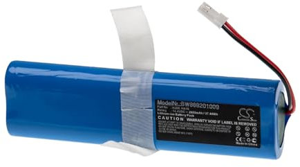 Exmate 14,4V 6000mAh Li-Ion Ersatzbatterien für Vorwerk Kobold VR200 Staubsauger Home Cleaner Heimroboter. Kompatibel mit Vorwerk 20884-1, 4NCR18650P2-C001A, 4NCR18650P2-C002A Series